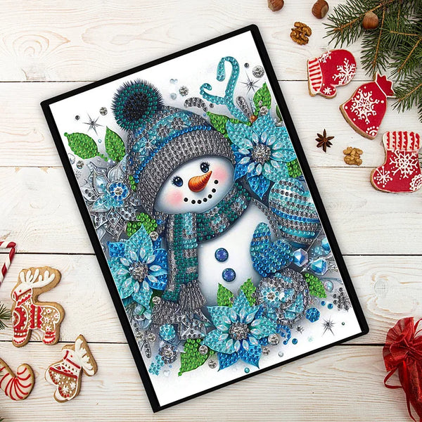 Winter Snowman Diamond Painting Notebook