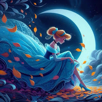 Moonlight Princess Cinderella Diamond Painting