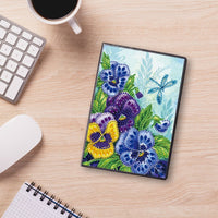 Pansy Flowers Diamond Painting Notebook