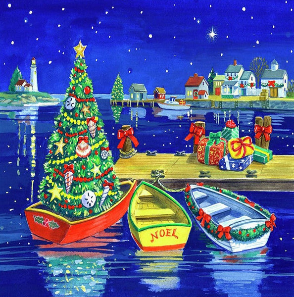 Christmas Boats Diamond Painting