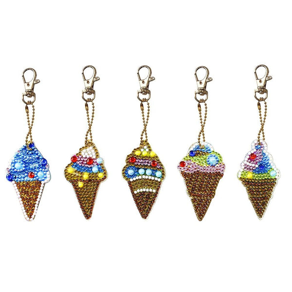 Ice Cream Diamond Painting Keychains