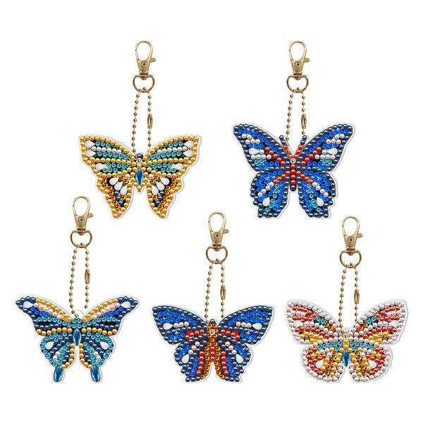 Butterfly Diamond Painting Keychains