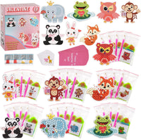 Valentine's Day 28 Animal Card and DP Sticker Kit