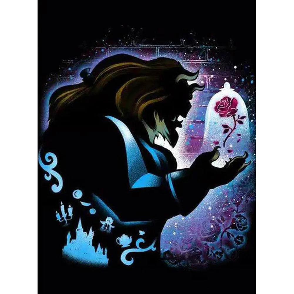 Beast Silhouette Diamond Painting – Color-Full Creations