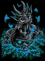 Dragon & Skulls Diamond Painting