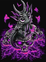 Dragon & Skulls Diamond Painting