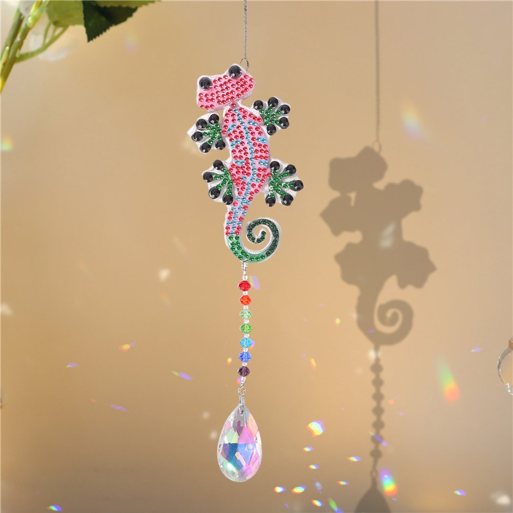 Gecko Diamond Painting Suncatcher – Color-Full Creations