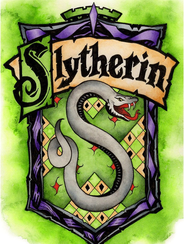 Harry Potter Slytherin Diamond Painting – Color-Full Creations