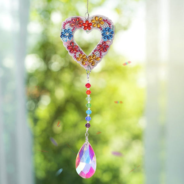 Heart Diamond Painting Suncatcher