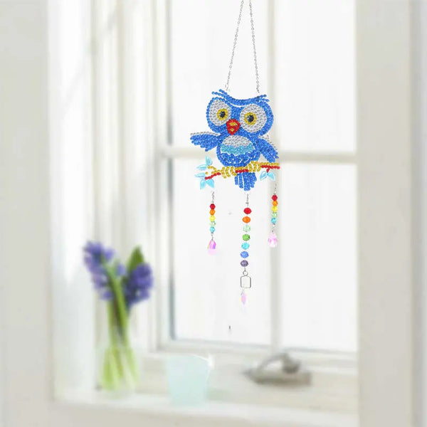 Owl Diamond Painting Suncatcher