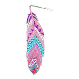 Feather Shaped Diamond Painting Bookmark