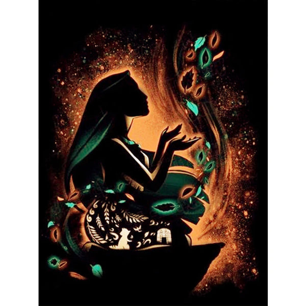 Pocahontas Silhouette Diamond Painting