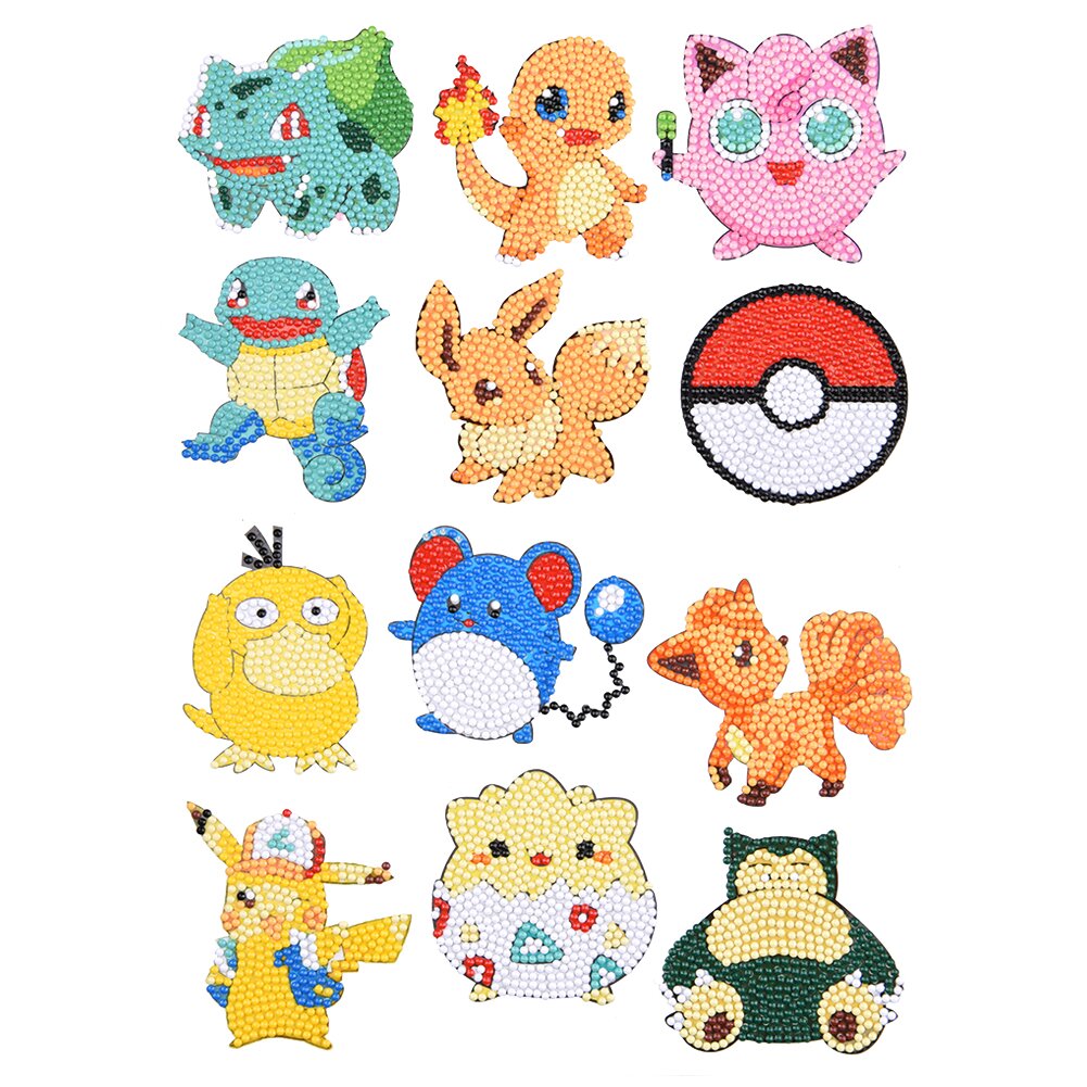 Pokemon Diamond Painting Stickers Set #1