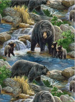 River Bears Diamond Painting