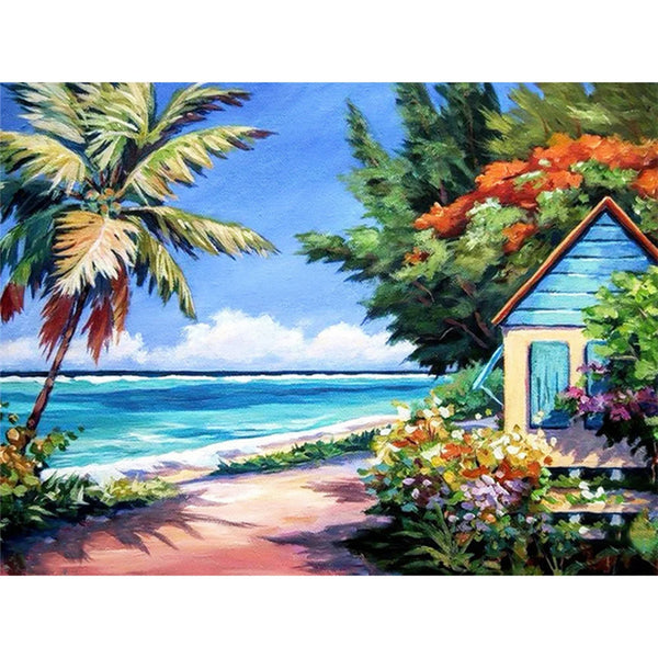 Seaside House Diamond Painting