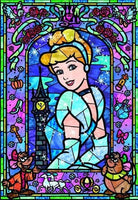 Stained Glass Cinderella Diamond Painting