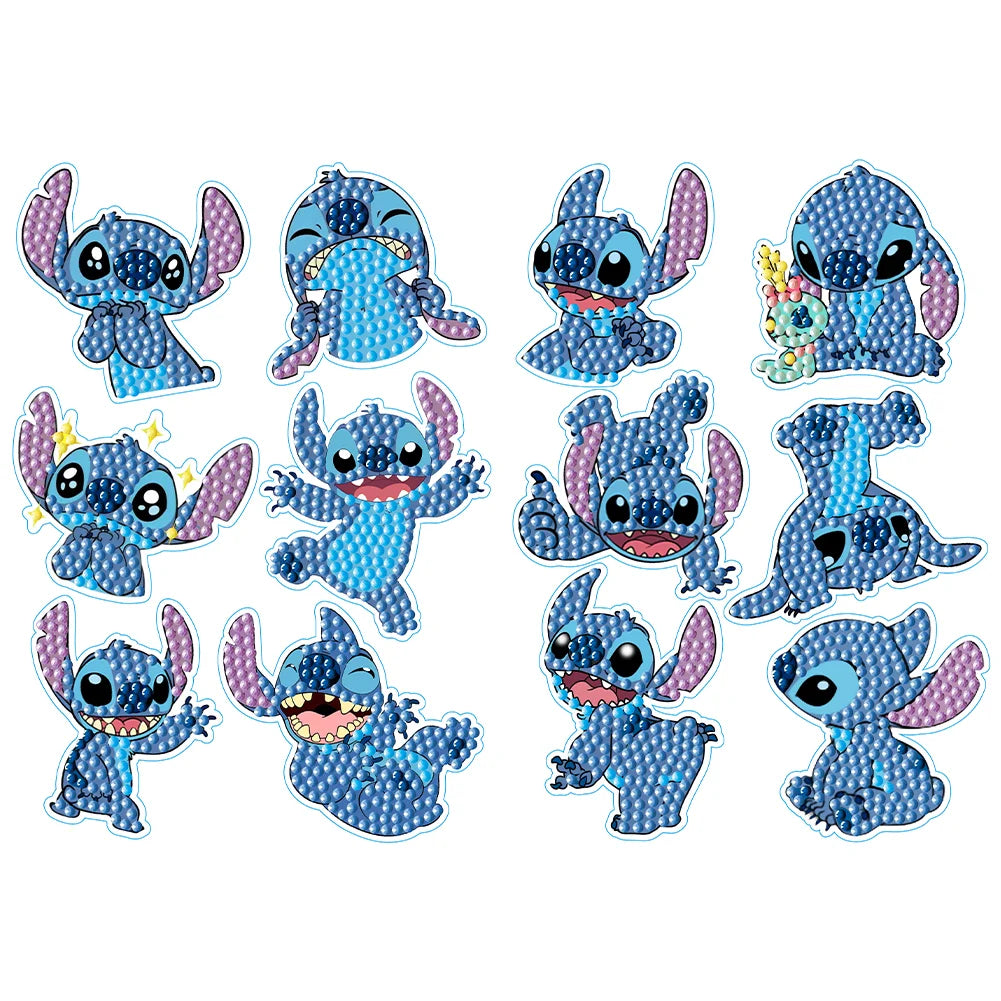 Stitch Diamond Painting Sticker Set #2