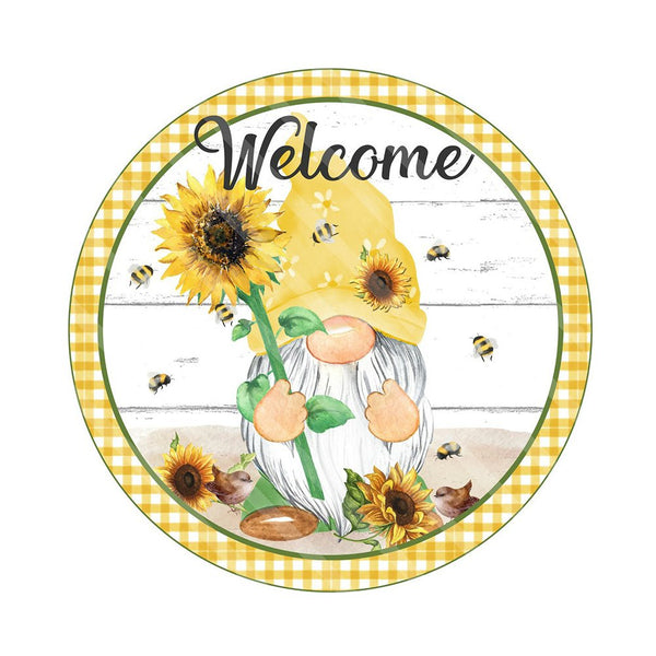 Sunflower Welcome Gnome Diamond Painting