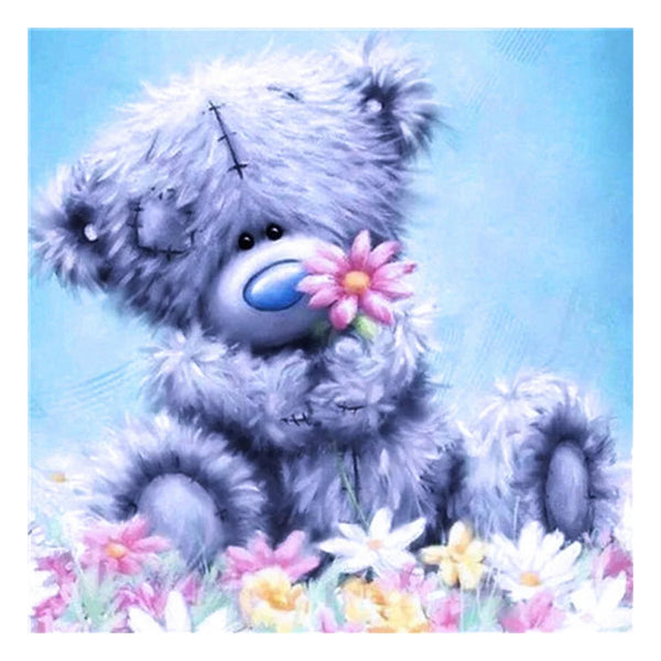 Tatty Bear Flowers Diamond Painting