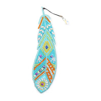 Feather Shaped Diamond Painting Bookmark