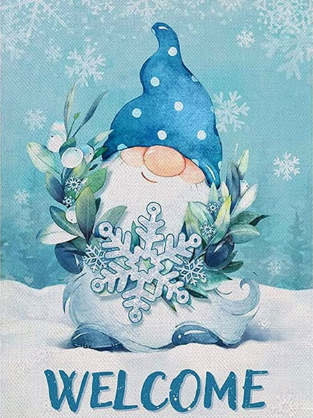 Welcome Winter Gnome Diamond Painting