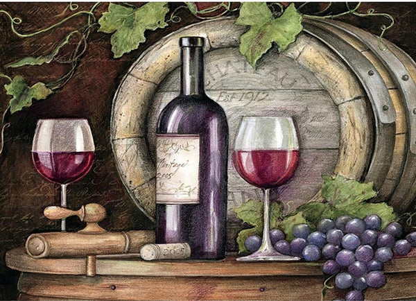 Wine Bottle Diamond Painting