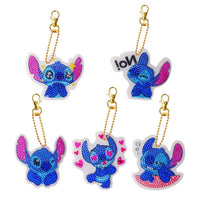 Stitch Diamond Painting Keychains Set #1